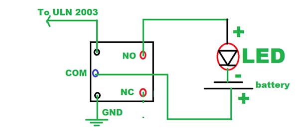 Diagrama de circuito do receptor IR baseado em TSOP1738