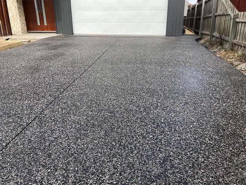 Exposed concrete surface