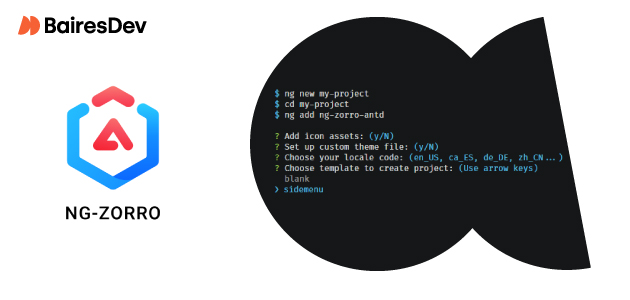 A visual representation of the components available in the NG Zorro library.