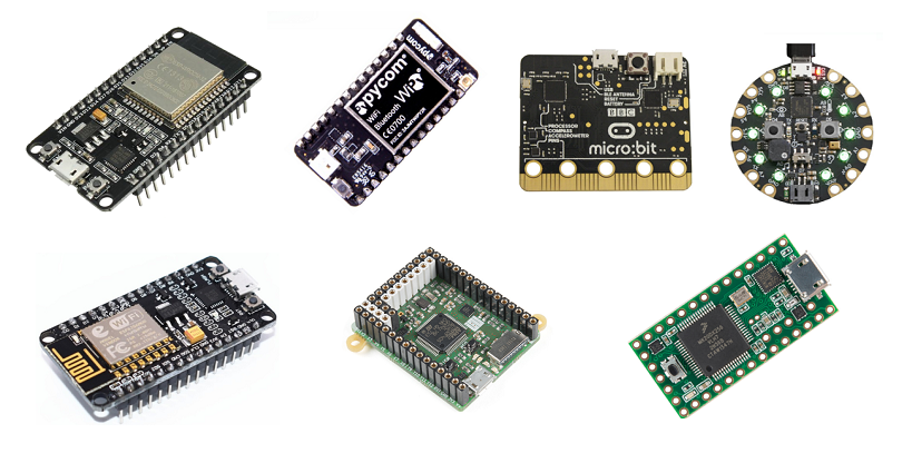 Placas e portas MicroPython
