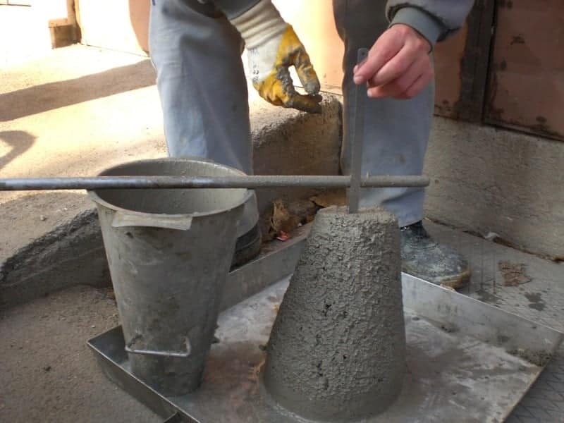 Concrete drop test