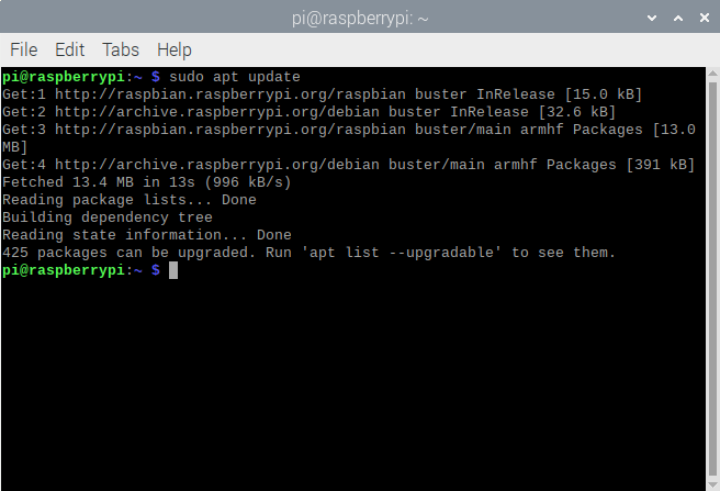 Atualizando Raspberry Pi 