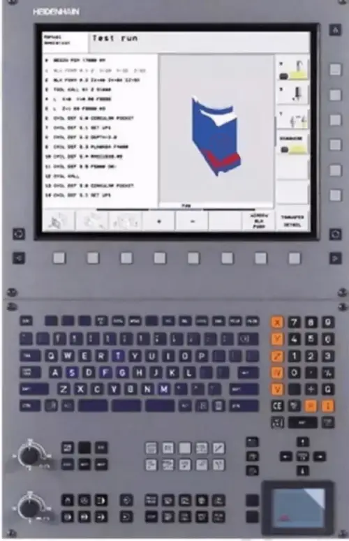 German HEIDENHAIN CNC system