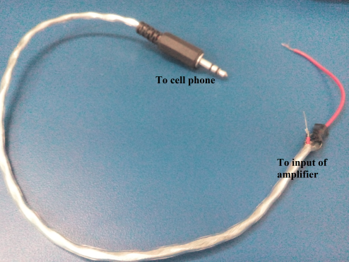 Imagem típica de conector de áudio de 3,5 mm