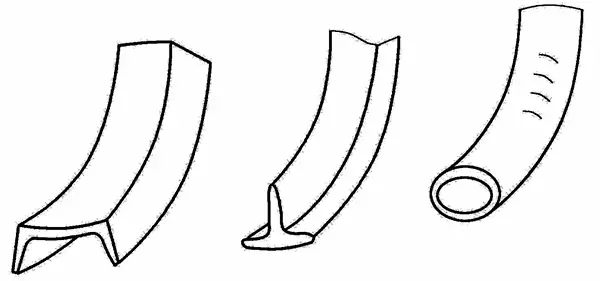 Distortion and warping of sheet metal cross sections