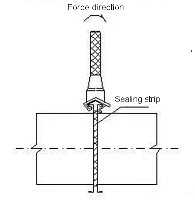 Mount the flange clamp