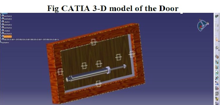 catia modelo 3d porta pneumática projeto aberto