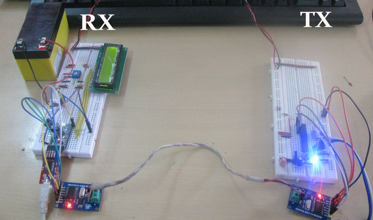 Protótipo de circuitos transmissores e receptores baseados em Arduino para comunicação através de interface CAN
