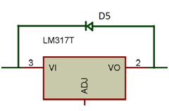 Diagrama de circuito de proteção contra curto-circuito