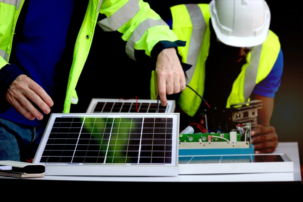 Construção de células solares