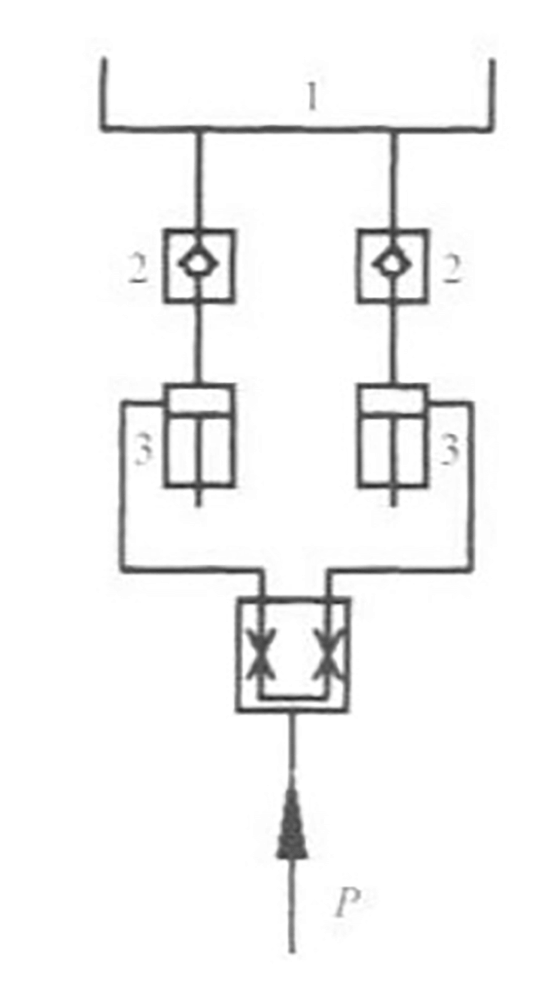 Fig. 1 Oil cylinder oil supply analysis