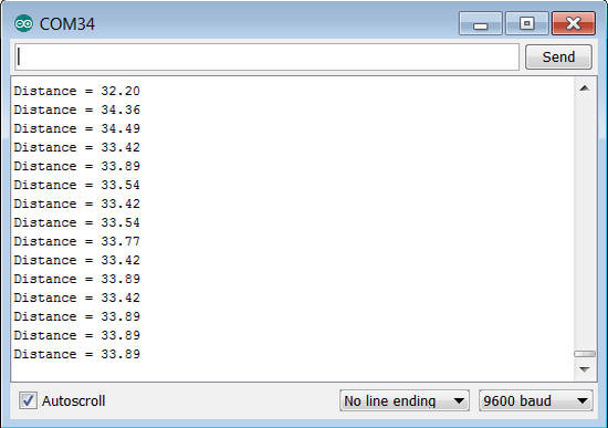 Saída ultrassônica HC-SR04 no monitor serial arduino com nodemcu esp8266 12e