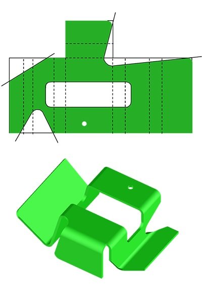 Sheet metal bending process