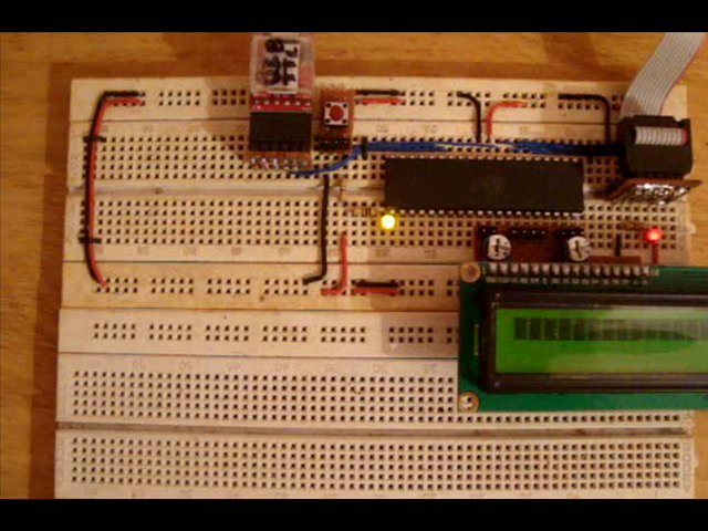 Gravando código BLS no BLS do circuito AVR na placa de ensaio