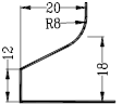 Acute Punch Split Graphic Horn