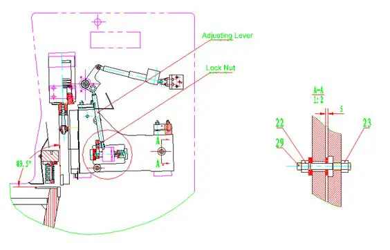 Hydraulic scissor blade clearance adjustment