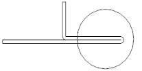 Workpiece for hemming punch bending