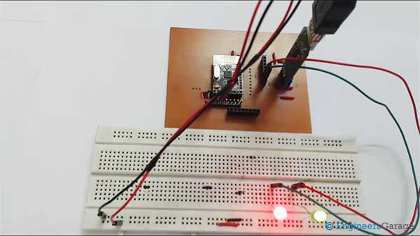 Protótipo de interface NRF24LE1 e EEPROM
