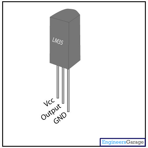 Diagrama de pinos do sensor de temperatura LM35