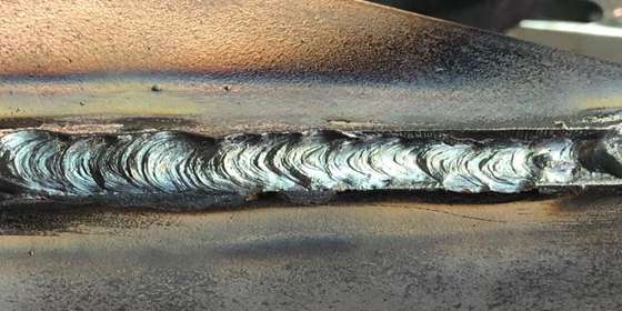 Undercut when welding sheet metal