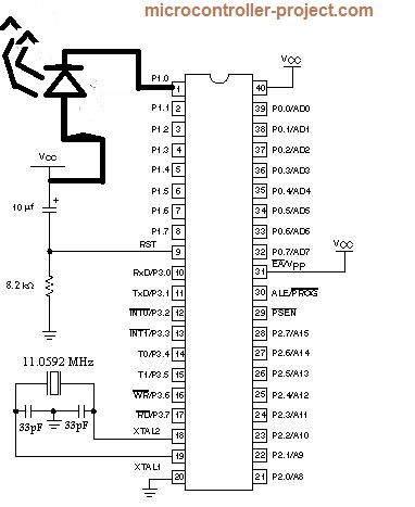 Led com microcontrolador 8051(89c51)