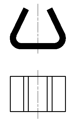 Matriz de dobra para peças de ângulo fechado