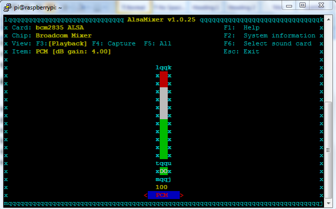 Ajustando o volume do microfone para alto