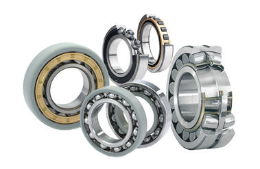 SKF BEArings juntou-se ao fundo branco