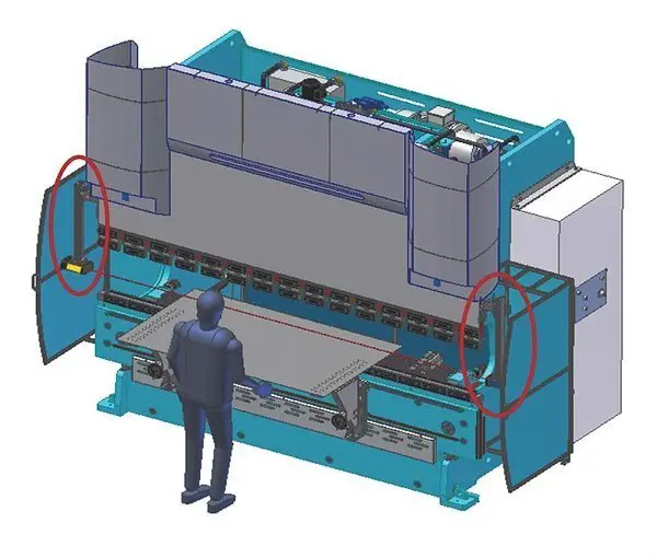 Press brake laser protection