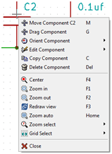 Captura de tela de salvar um esquema por EESchema no KIcad