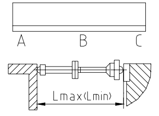 Parallelism between the lower blade and the stop