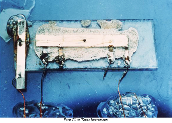  Imagem do primeiro circuito integrado (CI) do mundo