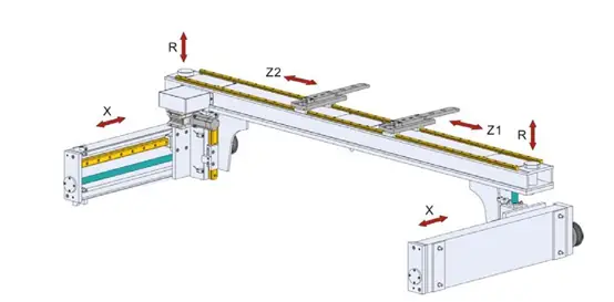 Press brake shaft diagram