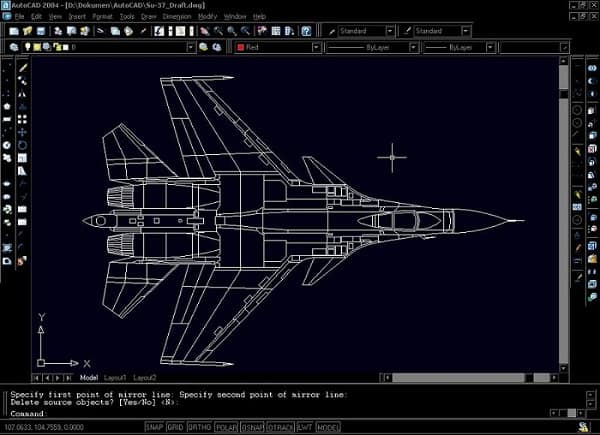 Exemplo de desenho AutoCad: 1