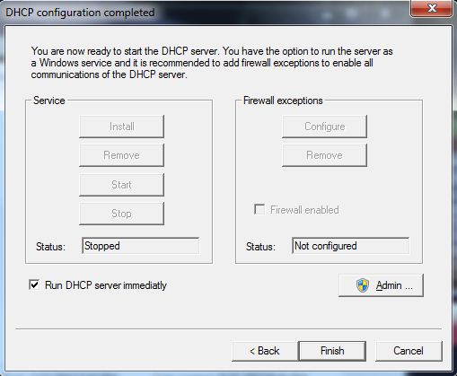 Configuração DHCP