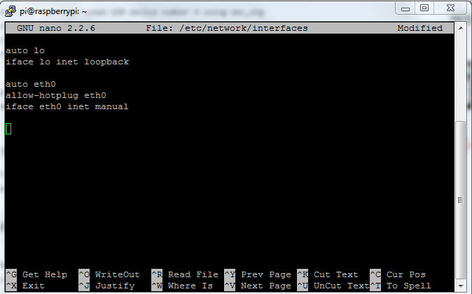 Adicionando detalhes de rede ao Raspberry Pi