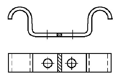 Disposición del proceso de piezas dobladas.