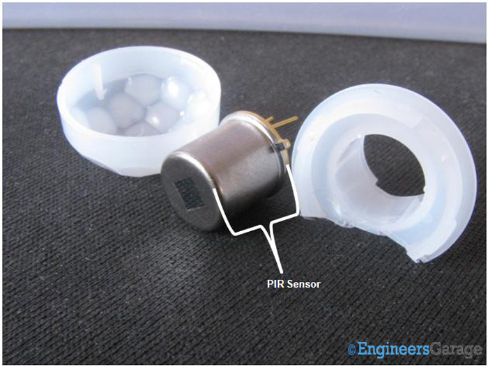 Forma e estrutura do sensor PIR