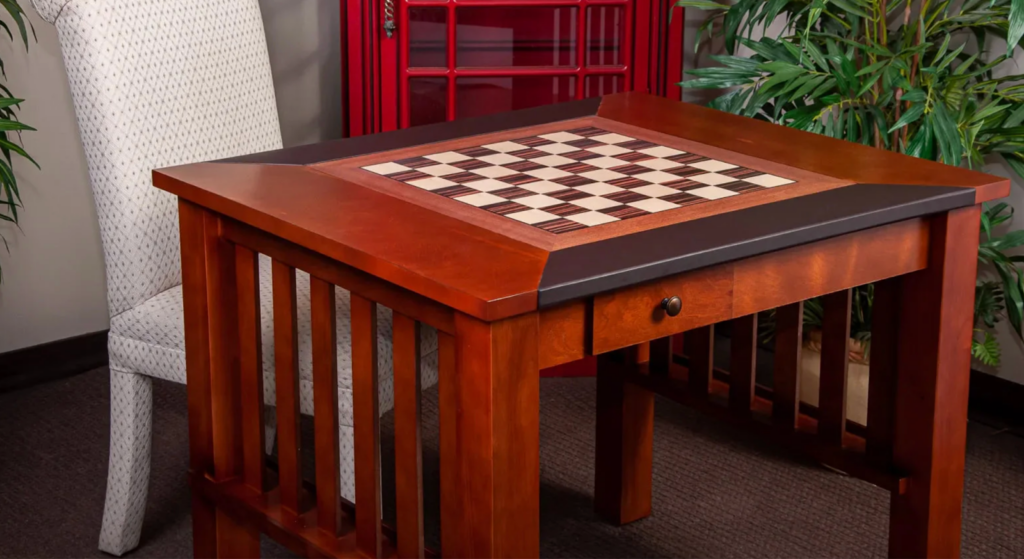 chess table and chairs