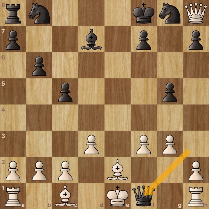 A chess bot gave away their queen!