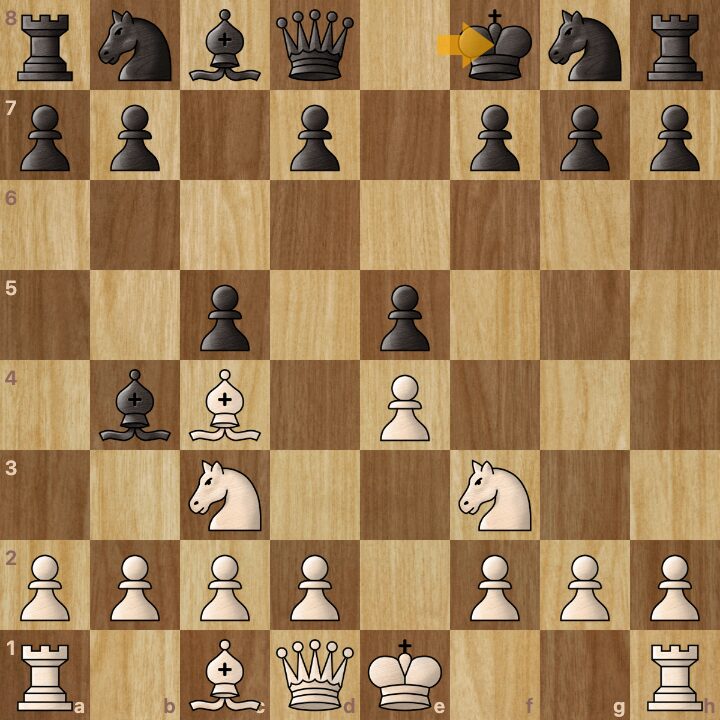 A chess bot plays weird moves like this king move.