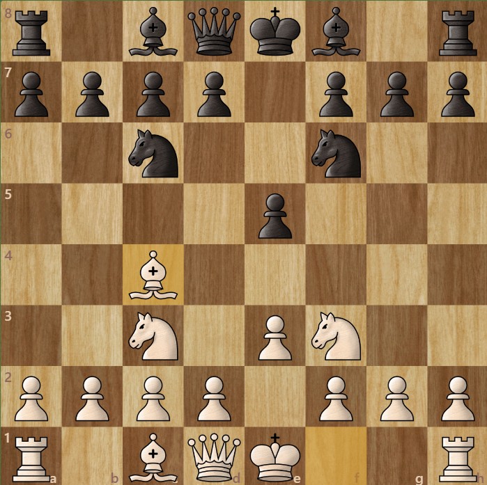 A chessboard diagram showing chess positional strategy—occupying the center with pawns.