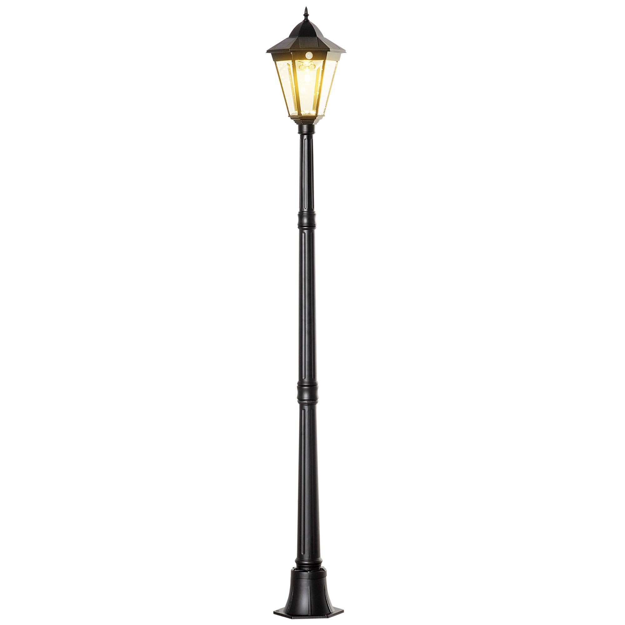 Outsunny 77 inch Solar Lamp Post Light