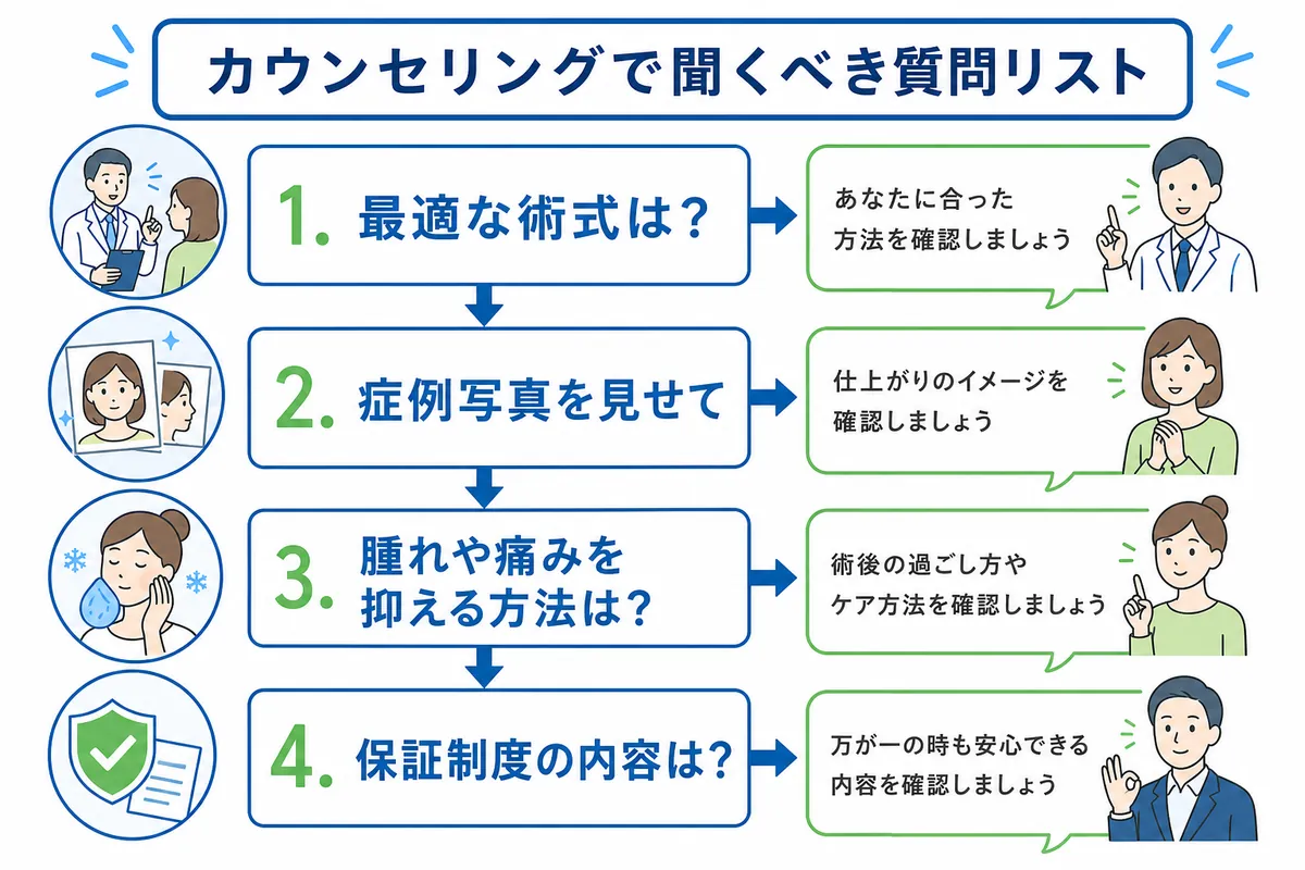 初めてのカウンセリングで聞くべき質問リスト
