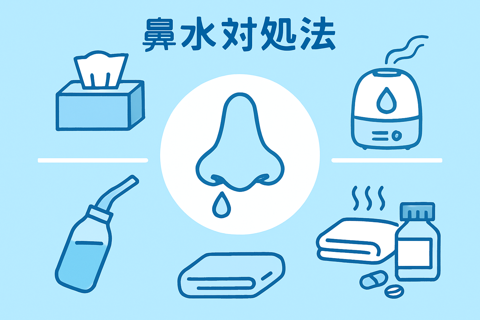 鼻水が止まらない際の3つの病気