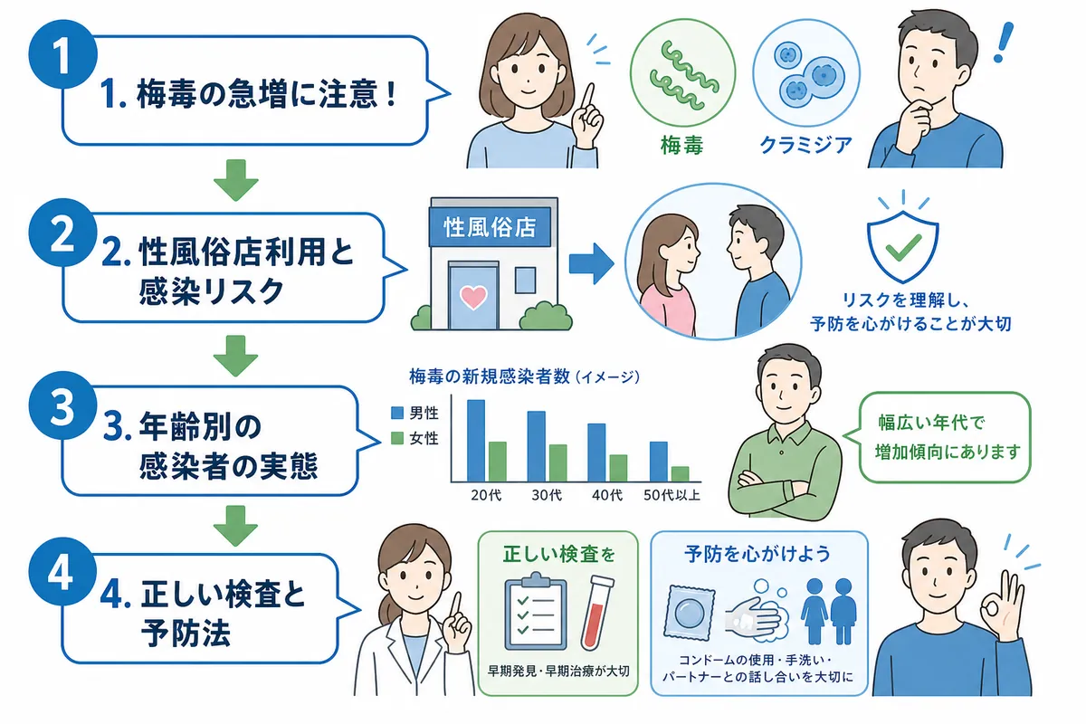 最新データで見る日本の性病事情|梅毒は過去最多を更新中