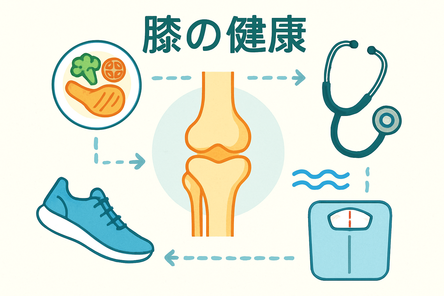 変形性膝関節症を進行させないための5つのポイント
