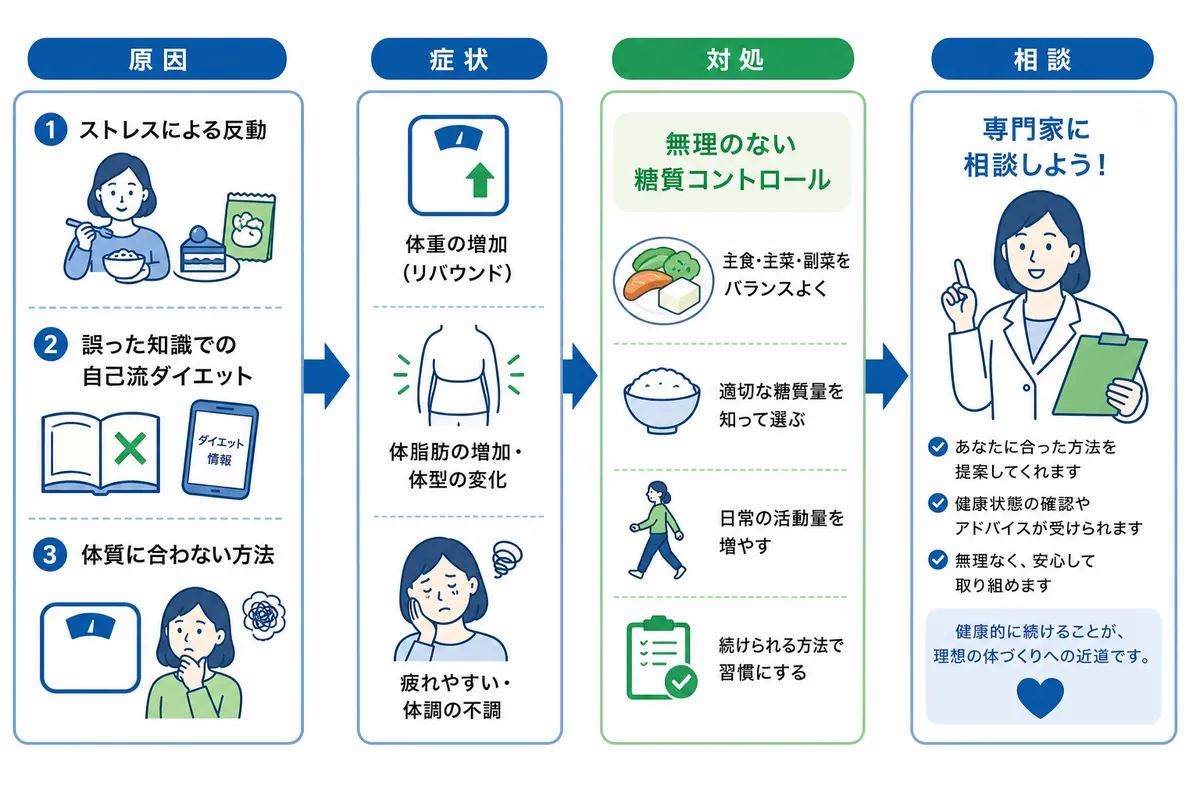 医師監修】糖質制限で何度も挫折した方へ ダイエット外来で“やりすぎ 