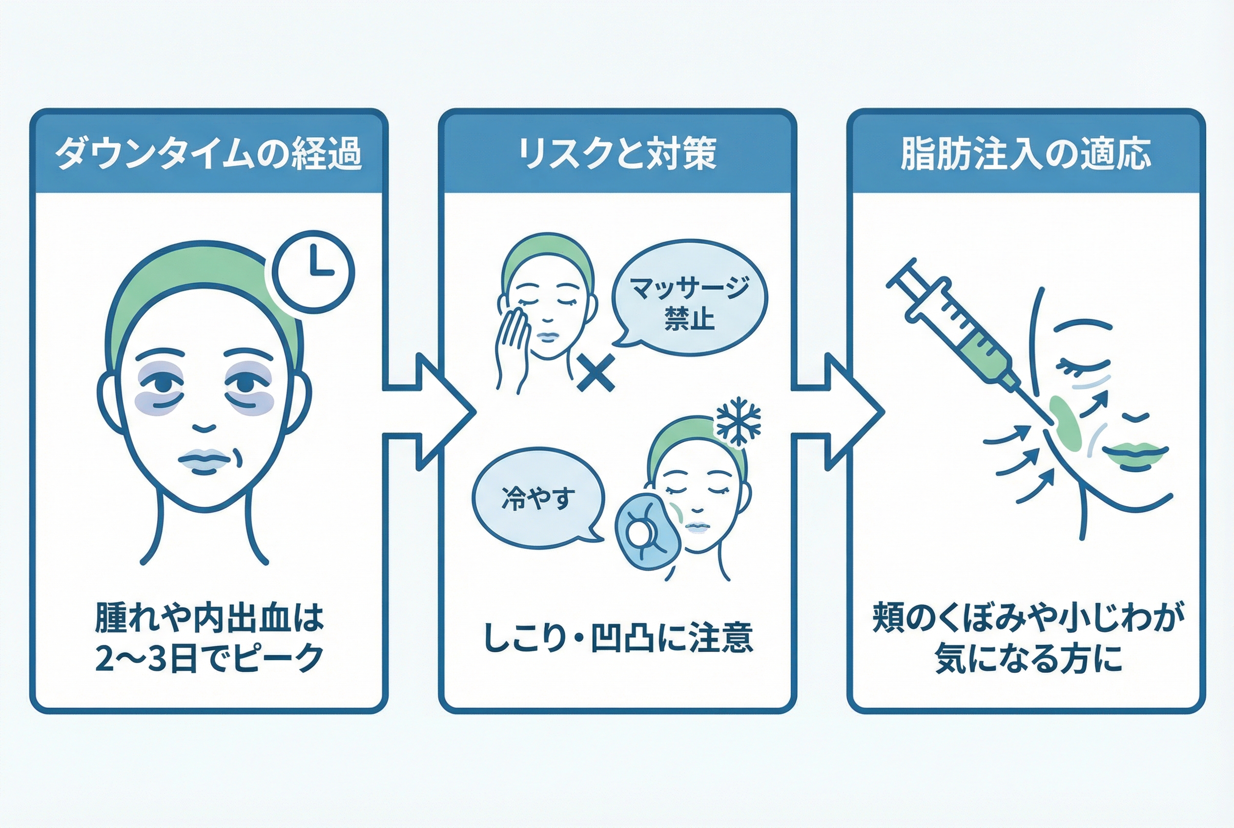 手術の不安を解消 ダウンタイム・リスク・費用の全知識