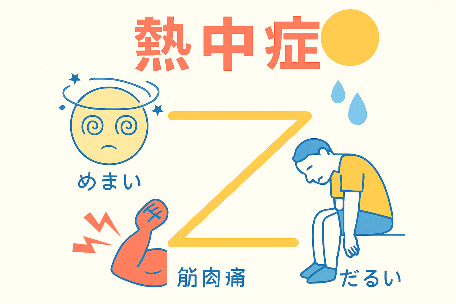 熱中症の初期症状を見つける4つのポイント